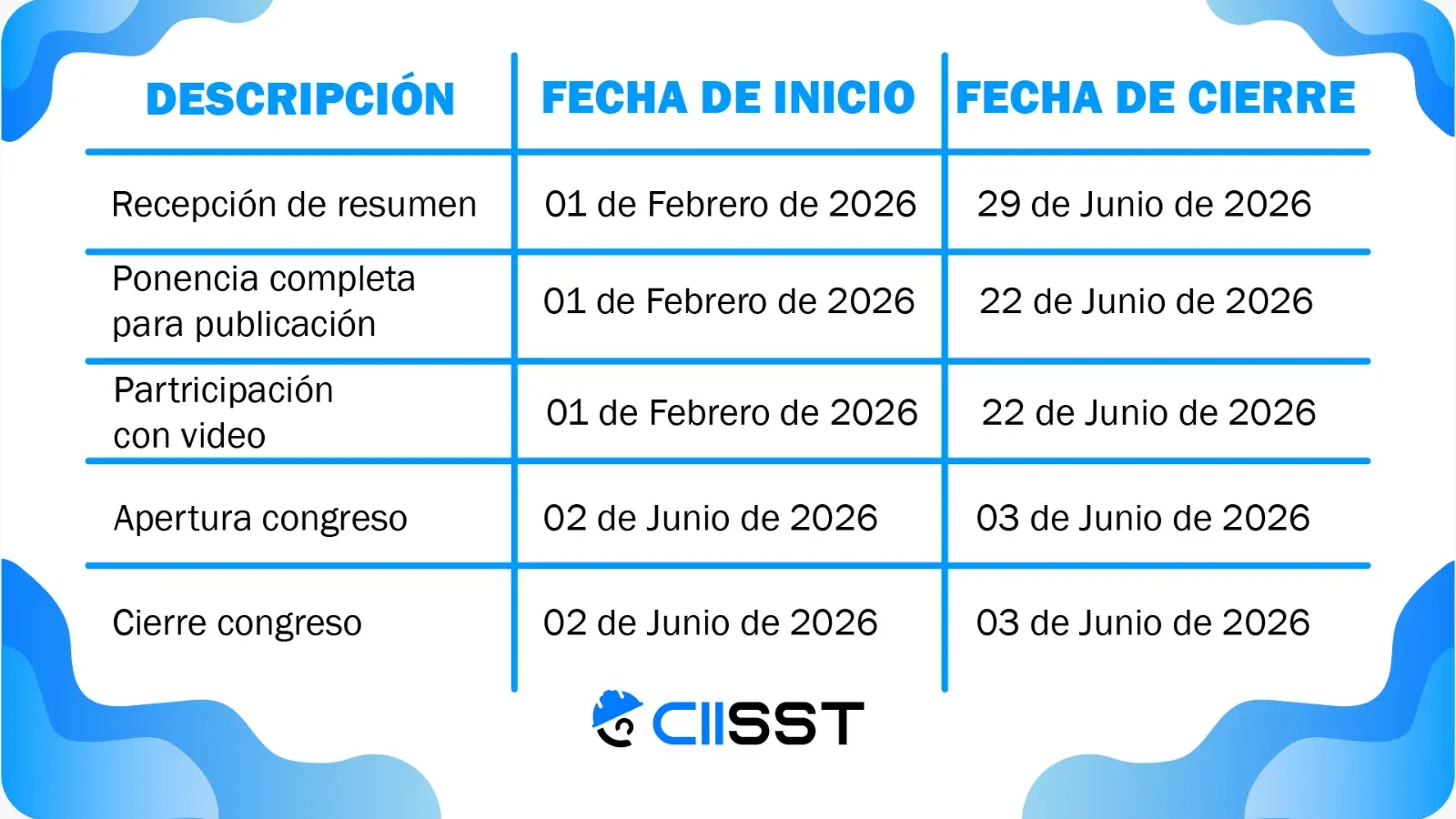 Calendario CIISSt